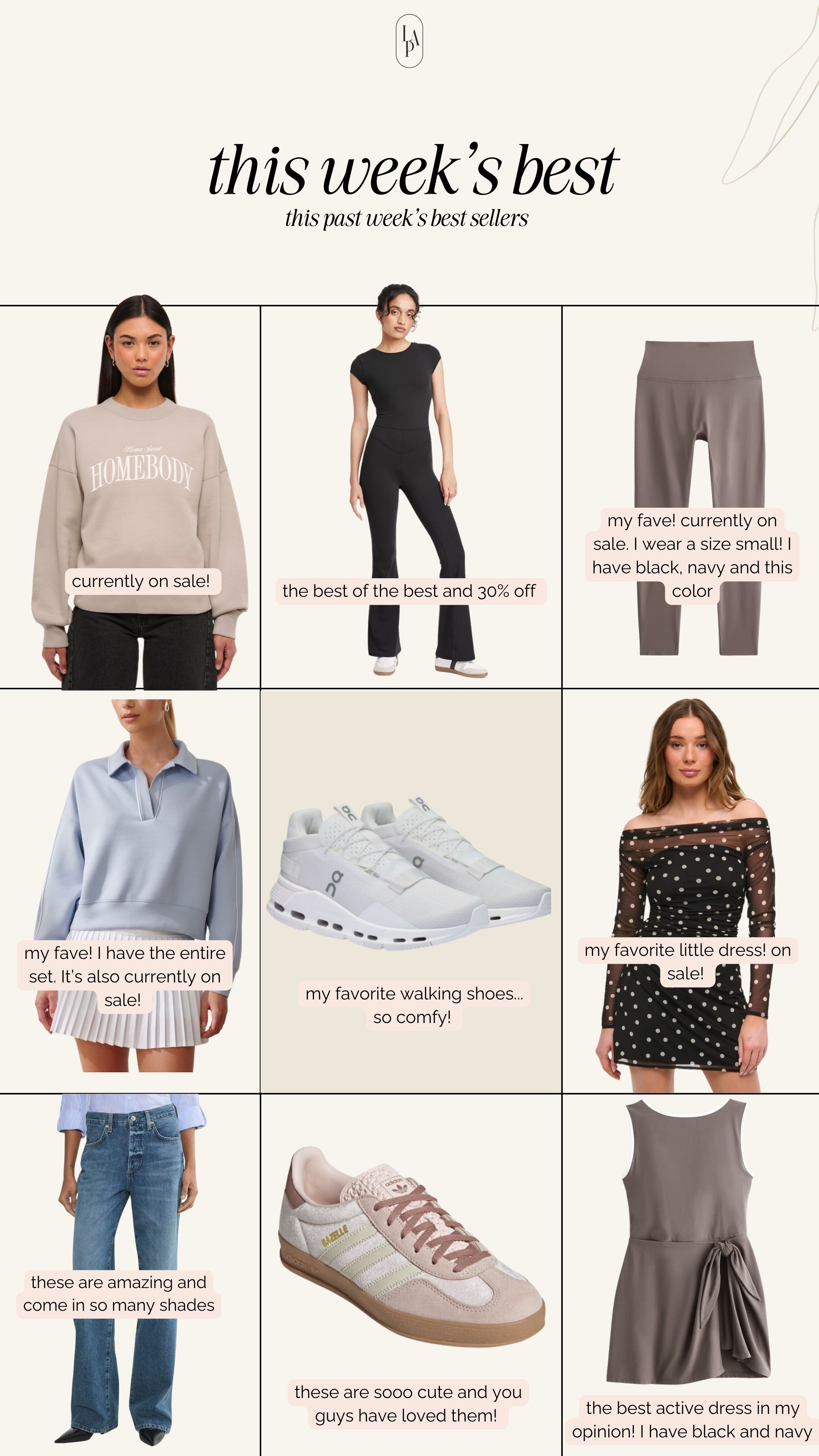 This week's best sellers and a good amount of them are currently on sale!  

 #LTKSaleAlert #LTKFindsUnder100