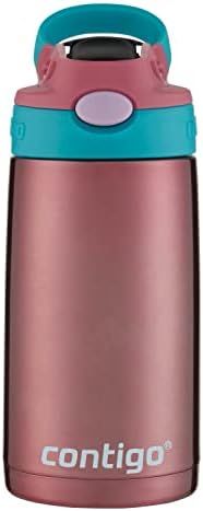 Contigo Kids Stainless Steel Water Bottle with Redesigned AUTOSPOUT Straw, 13 oz, Punch | Amazon (US)