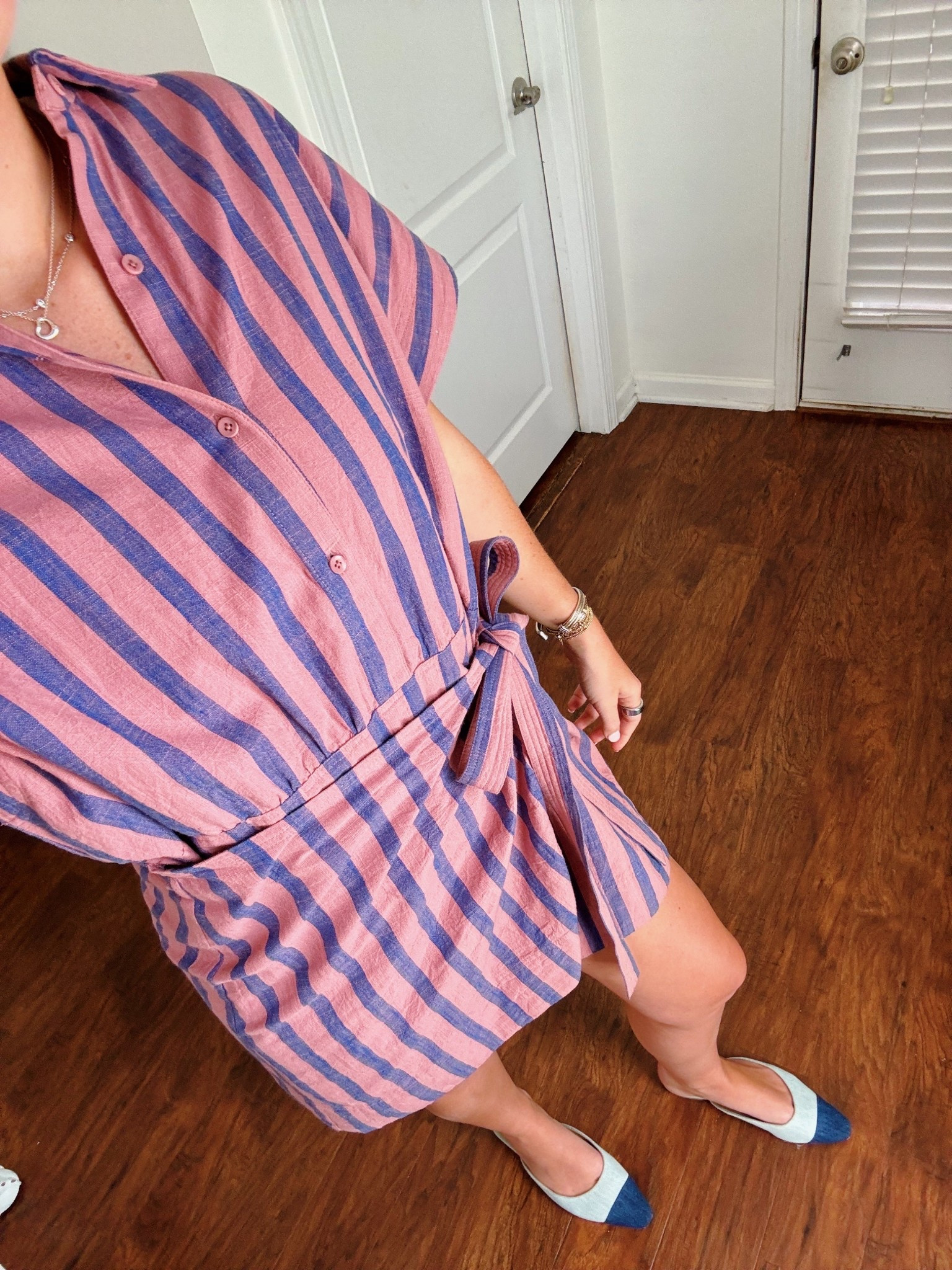 Dress is Apiece Apart, size small, and shoes are Veronica Beard 🩵 linked similar dresses!

#LTKFindsUnder50 #LTKShoeCrush #LTKWorkwear