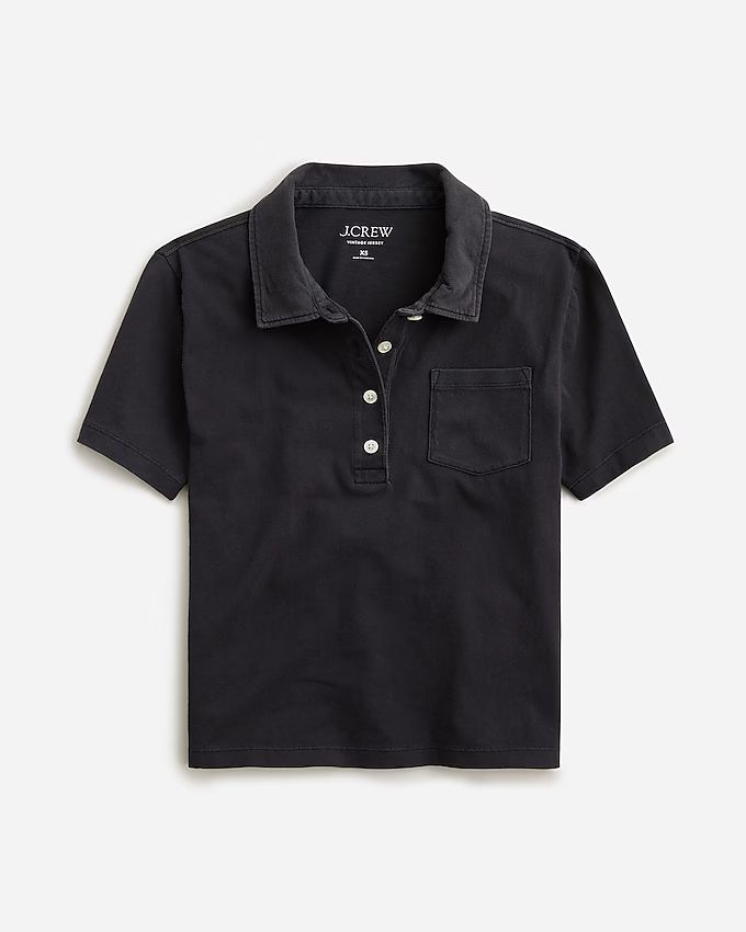 Vintage jersey shrunken polo T-shirt | J.Crew US