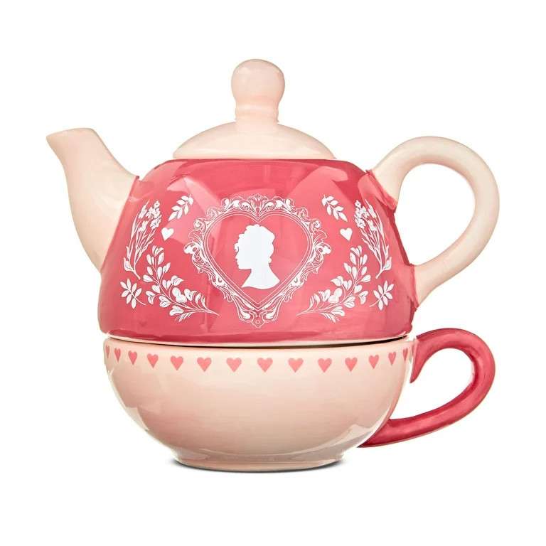 Bridgerton Valentine's Day Light Pink Teapot Gift Set, Model: IGIG197156-B by Bridgerton | Walmart (US)