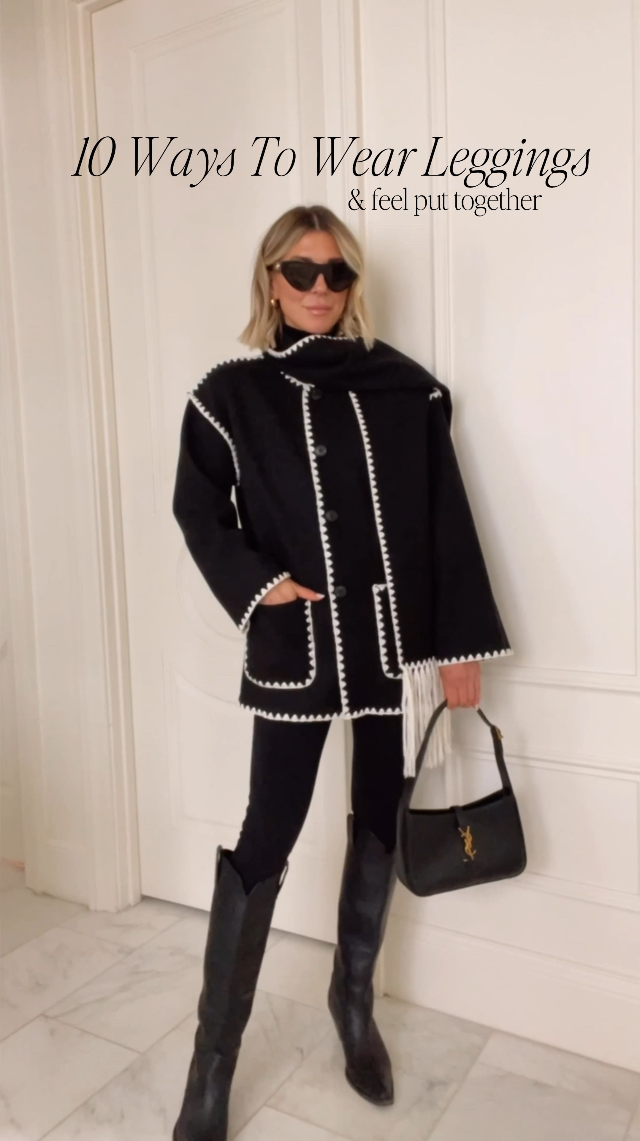 10 ways to wear leggings and free put together. 