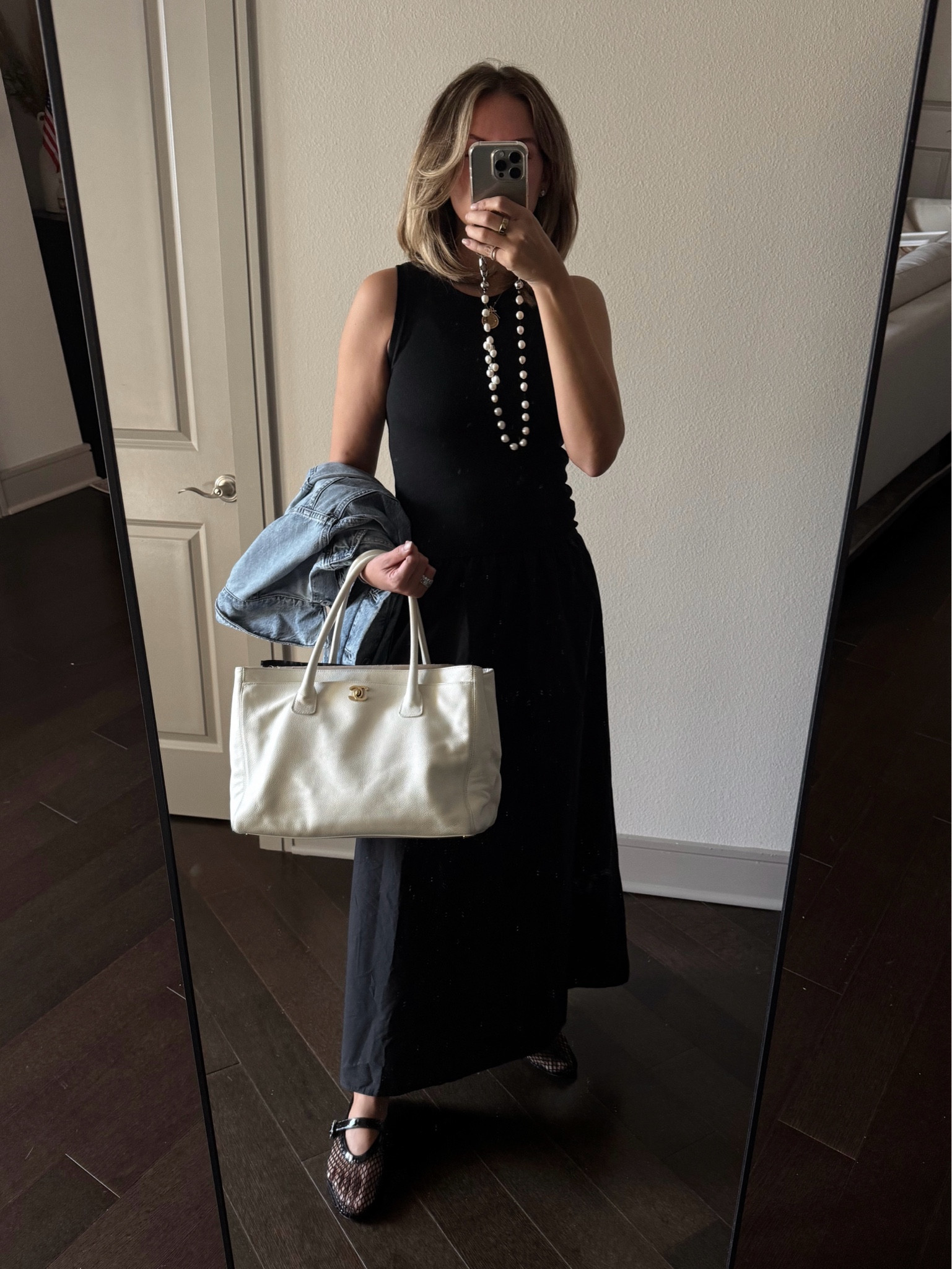 Black Maxi Dress— Size Small // Denim Jacket // Chanel Tote // Summer Outfit 

#LTKShoeCrush #LTKSeasonal #LTKStyleTip