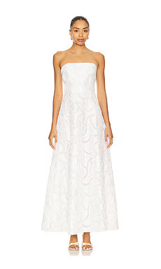ELLIATT Beaded Maxi Dress in Ivory from Revolve.com | Revolve Clothing (Global)