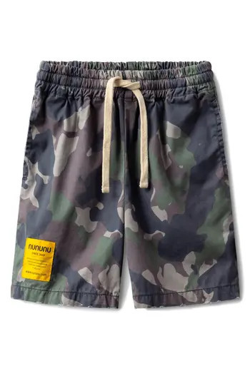 Nununu Kids' Camo Cotton Shorts in Camouflage at Nordstrom Rack, Size 2-3Y | Nordstrom Rack