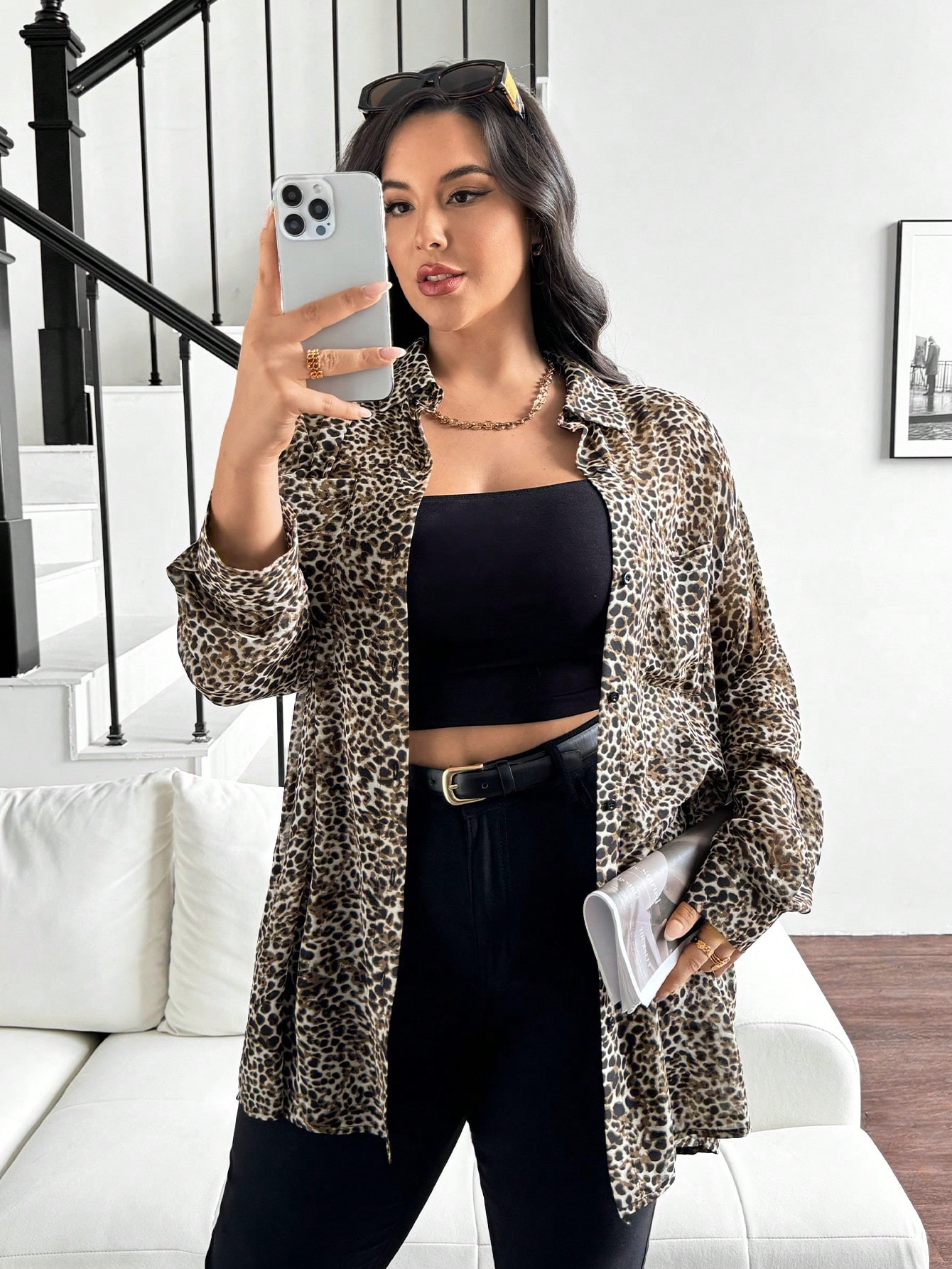 SHEIN Essnce Plus Size Women's Summer New Fashion Commuter Casual Elegant Coquette Tops Back To S... | SHEIN