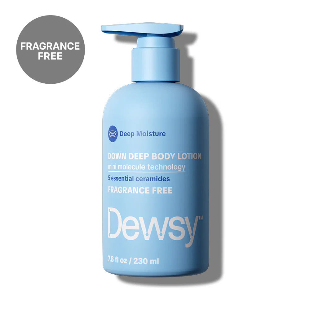 Down Deep Body Lotion - Deep Moisture Unscented, Fragrance Free | Dewsy
