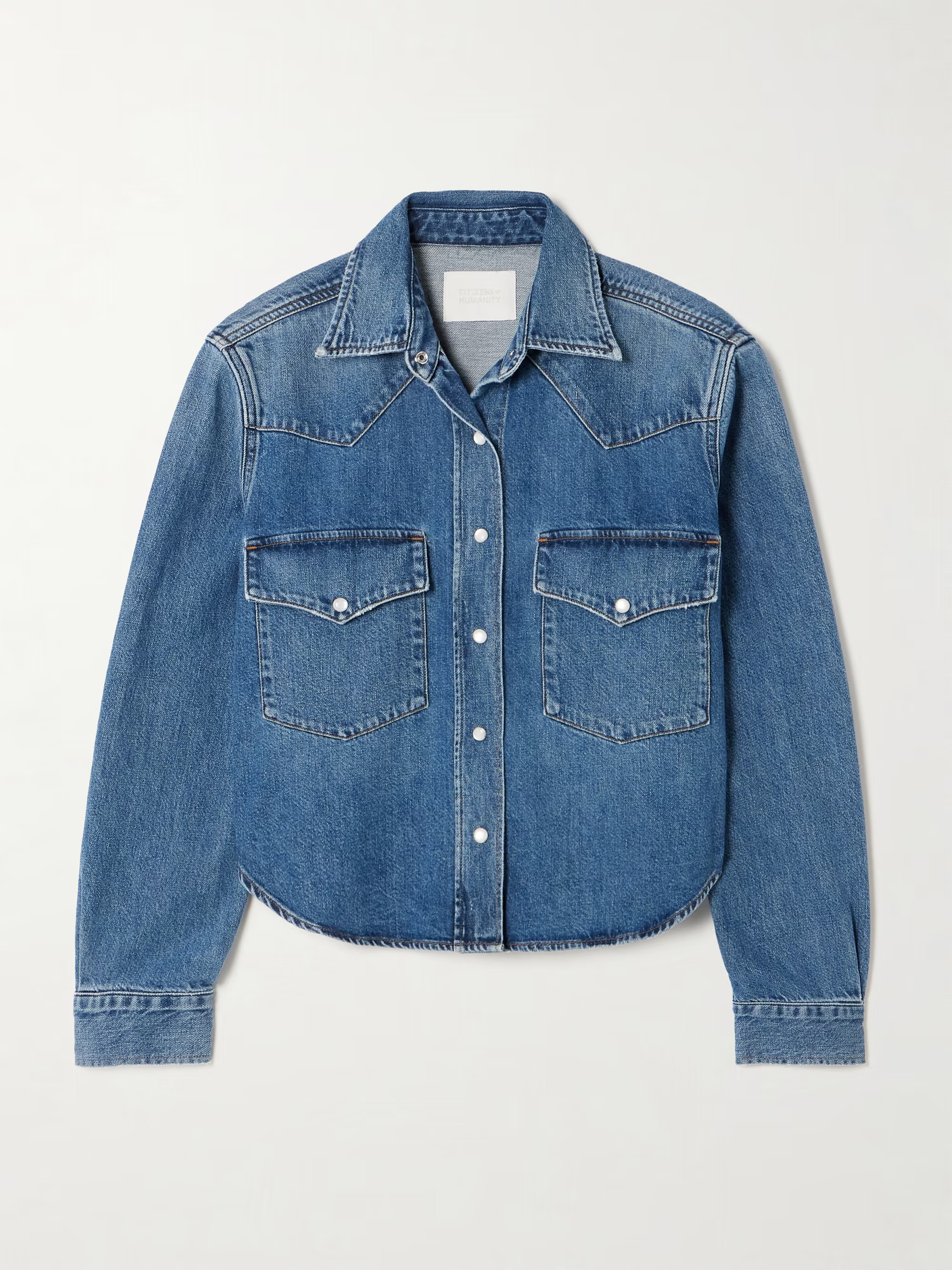 Cropped Western denim shirt | NET-A-PORTER (US)