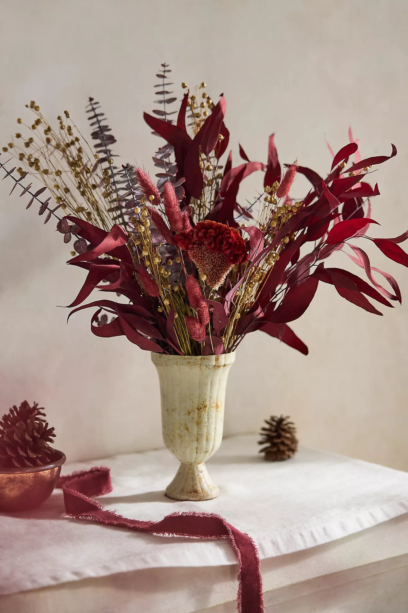 Dried Vermilion Ember Bouquet | Anthropologie (US)