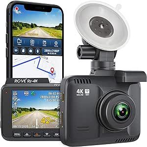 Rove R2- 4K Dash Cam Built in WiFi GPS Car Dashboard Camera Recorder with UHD 2160P, 2.4" LCD, 15... | Amazon (US)