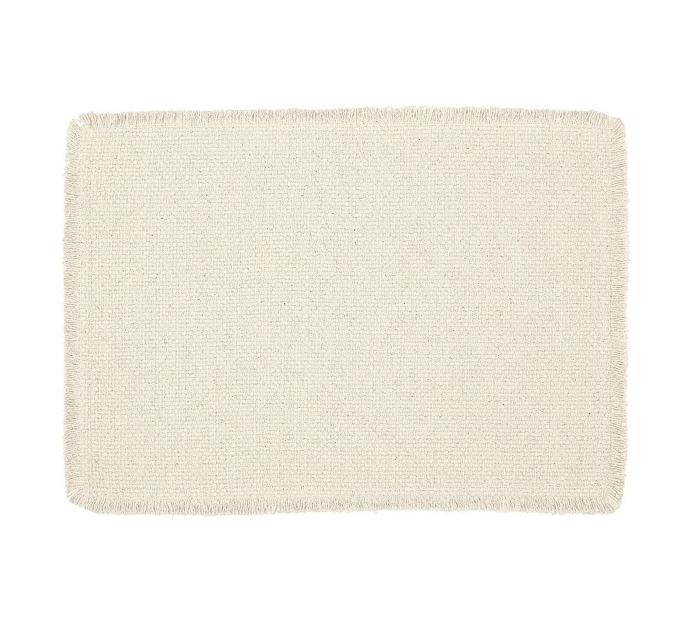 Mason Handwoven Cotton Fringe Placemats | Pottery Barn (US)