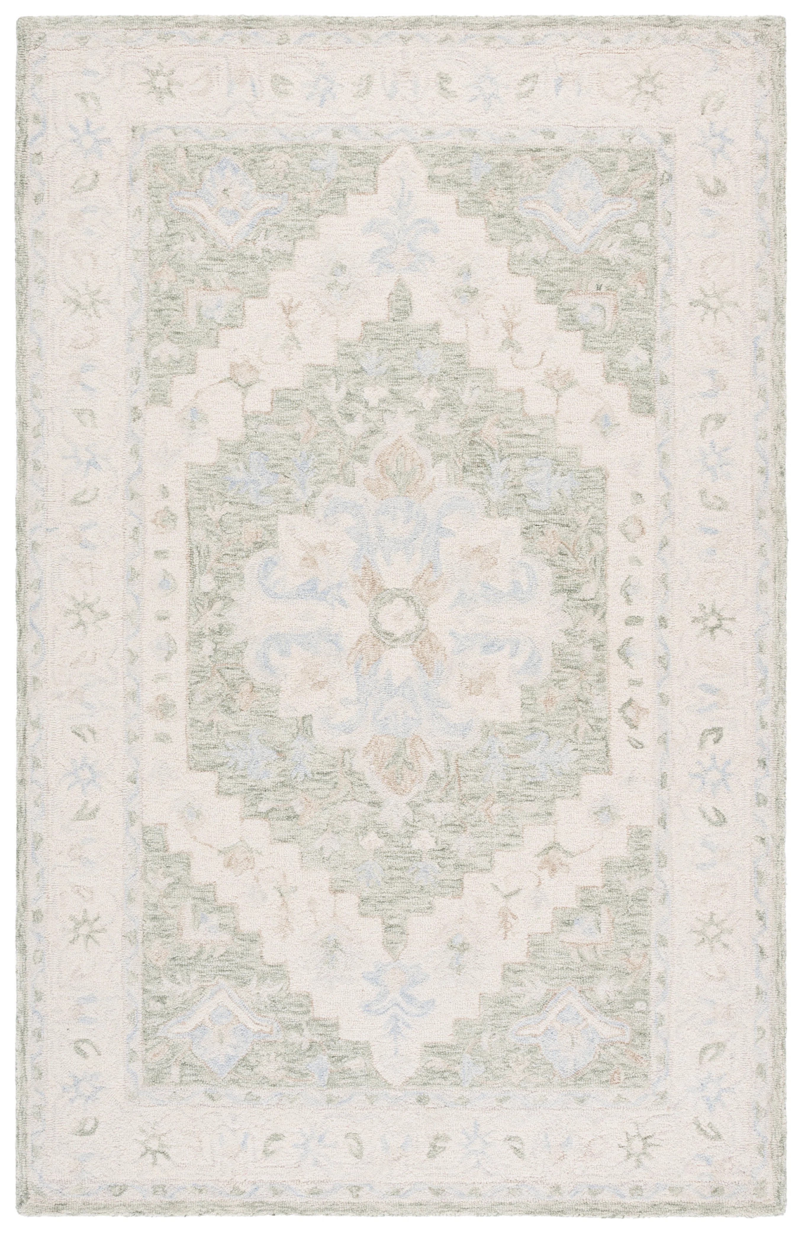 Heritage Hand Tufted Wool Floral Indoor Rug | Wayfair North America