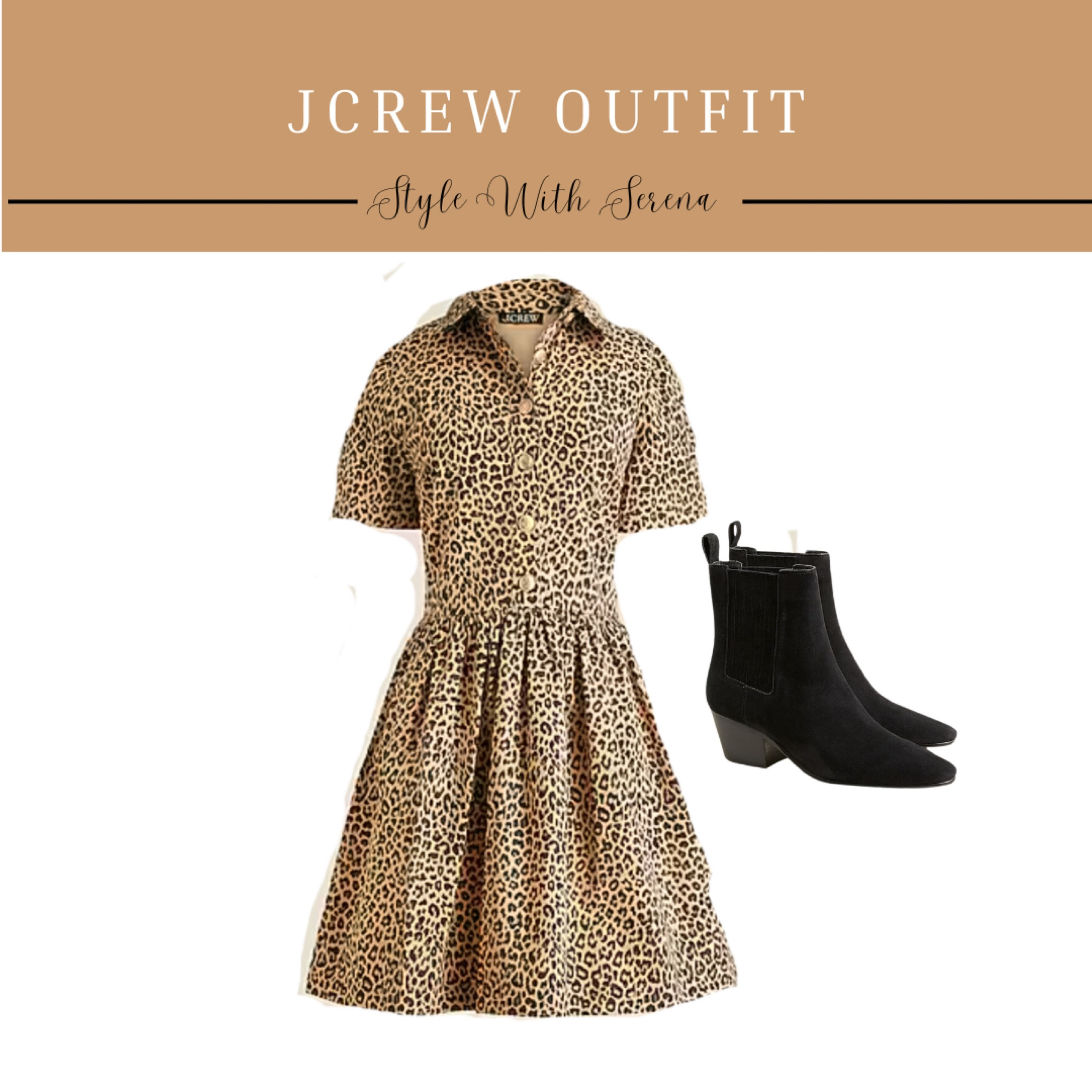 Jcrew outfit, leopard dress, leopard, teacher outfit, fall dress, booties 

#LTKSeasonal #LTKStyleTip #LTKWorkwear