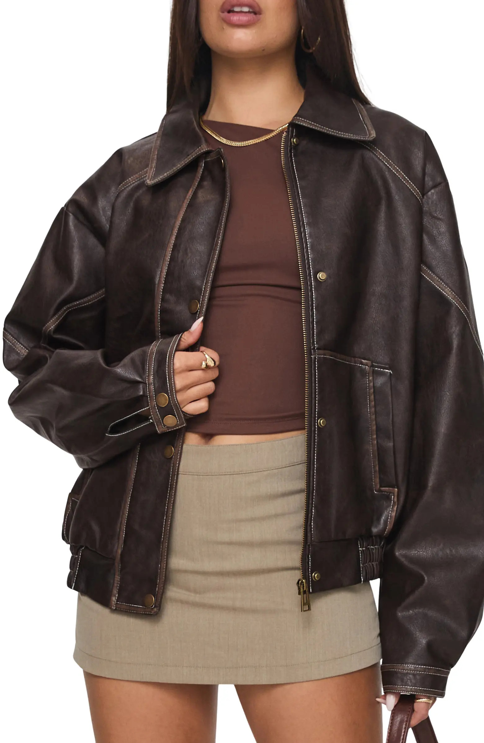 Jaxton Faux Leather Jacket | Nordstrom