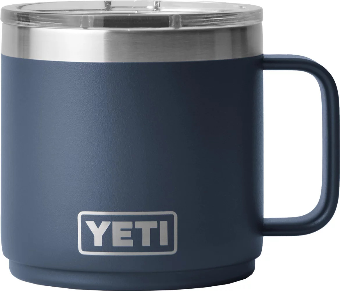 YETI Rambler 14 oz. Stackable Mug with MagSlider Lid, Navy | Back to School | Dick's Sporting Goods