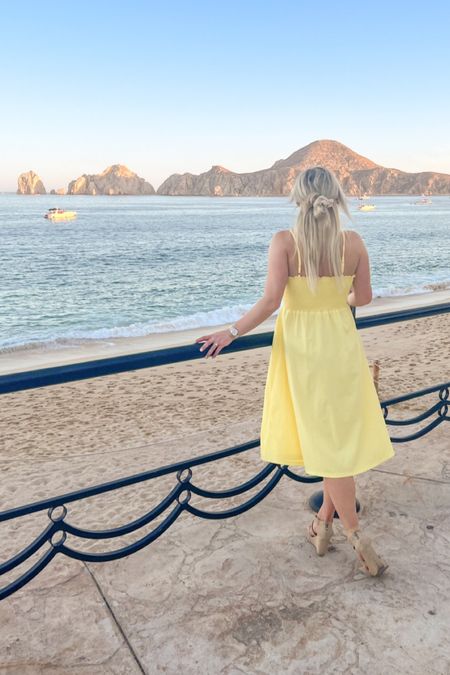 Favorite yellow summer dress from Amazon! Love this dress for your destination wedding week, honeymoon, or anniversary trip to Cabo San Lucas Mexico! 

#LTKunder100 #LTKwedding #LTKtravel