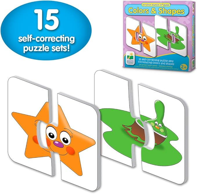 The Learning Journey: My First Match It - Colors and Shapes - 15 Self-Correcting Matching Puzzles... | Amazon (US)