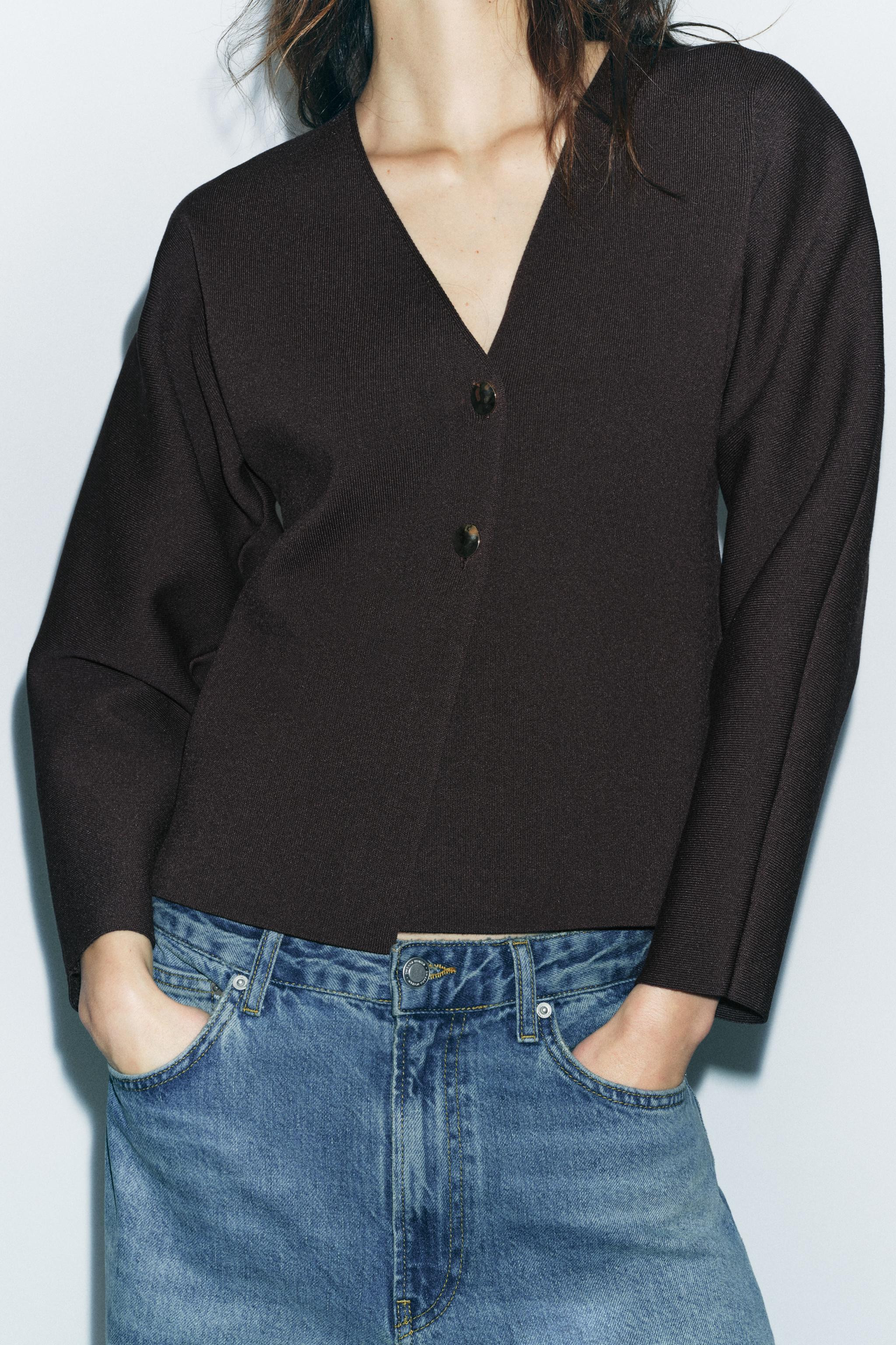 KNIT WRAP CARDIGAN | Zara UK