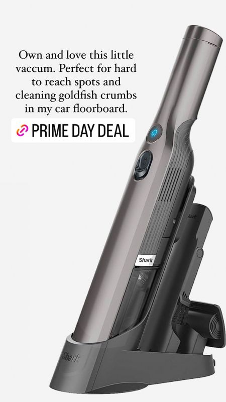 Still in stock! This Amazon Prime Day deal. I love this little shark handheld vacuum to get all the small things a regular vacuum may sometimes miss!

#LTKxPrimeDay #LTKunder100 #LTKsalealert