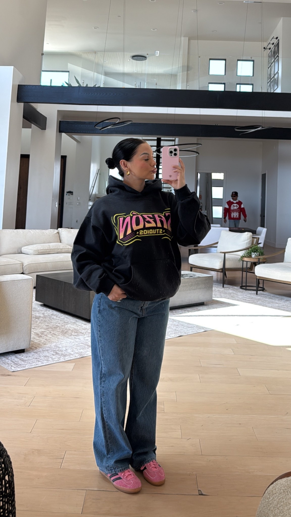 Wearing jeans size 26