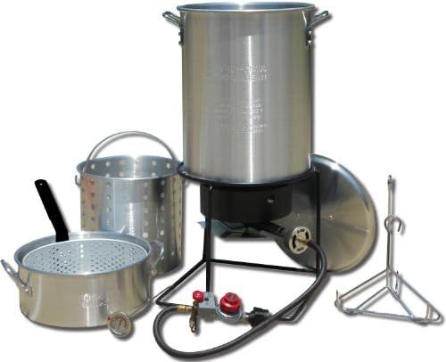 King Kooker 1265BF3 Portable Propane Outdoor Deep Frying/Boiling Package with 2 Aluminum Pots | Amazon (US)