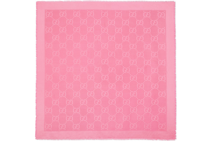 Gucci GG jacquard silk wool shawl | Gucci (US)