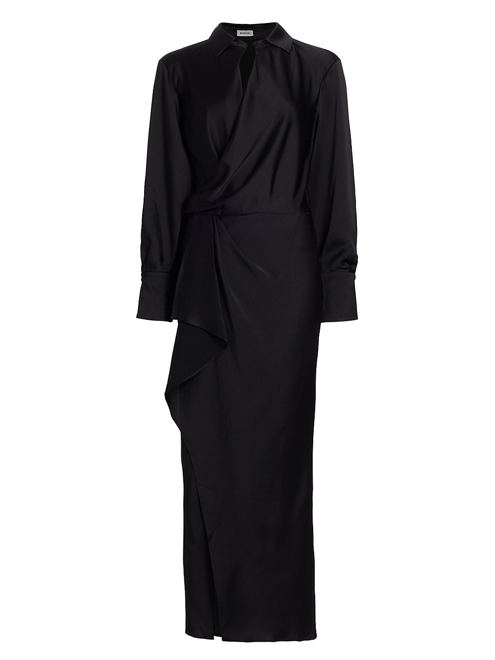 Women's Talita Draped Front Maxi Dress - Black - Size 0 | Saks Fifth Avenue