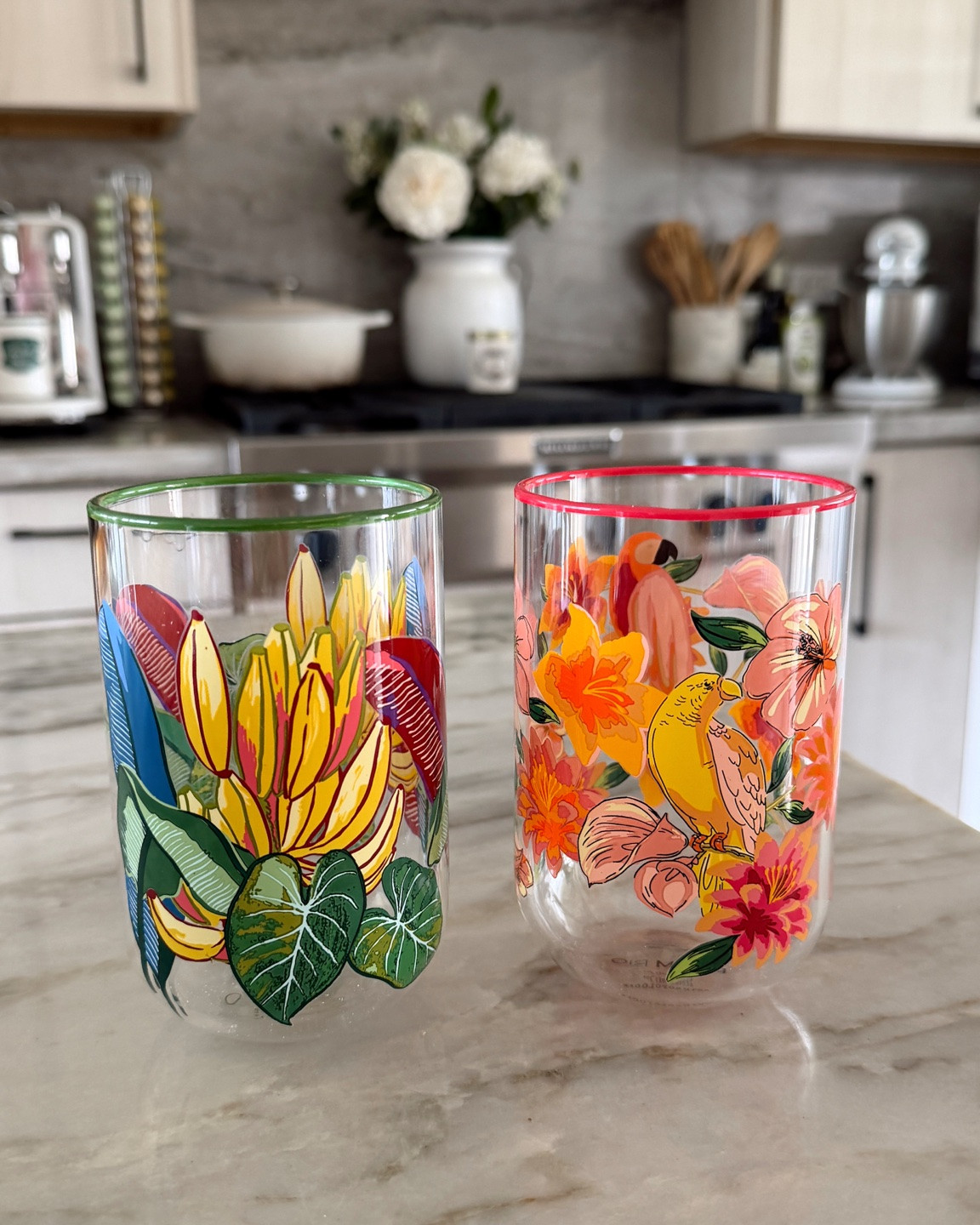 Now I’ll be forced to drink because these glass cups are SO PRETTY 😩🤌🏽🌺

#LTKHome #LTKSeasonal #LTKselfcare