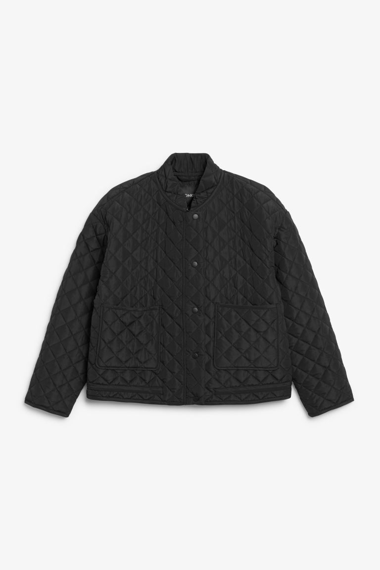 Buttoned quilted jacket with stand collar | H&M (UK, MY, IN, SG, PH, TW, HK)