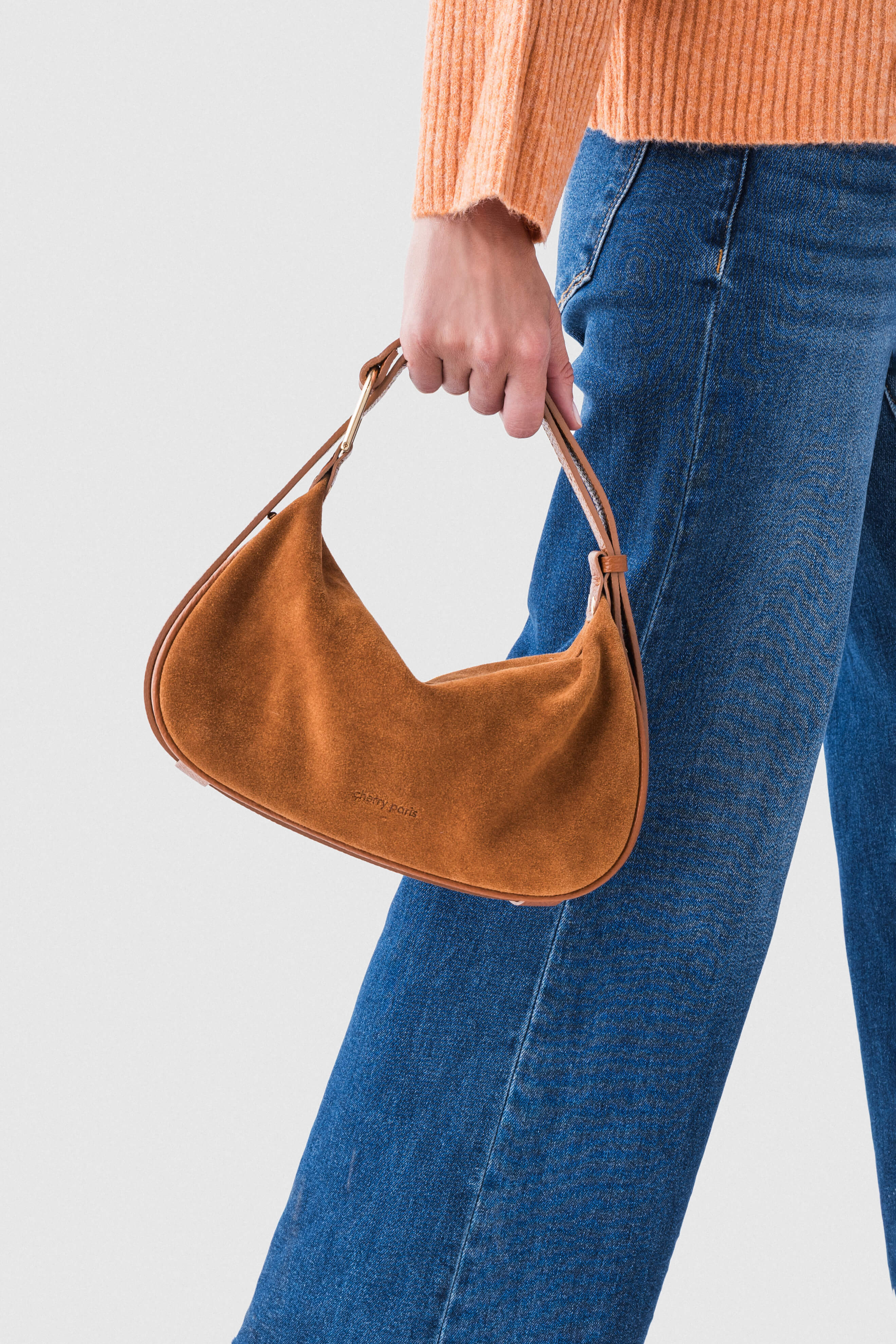 Cherry Paris Amicie Suede Bag | Social Threads