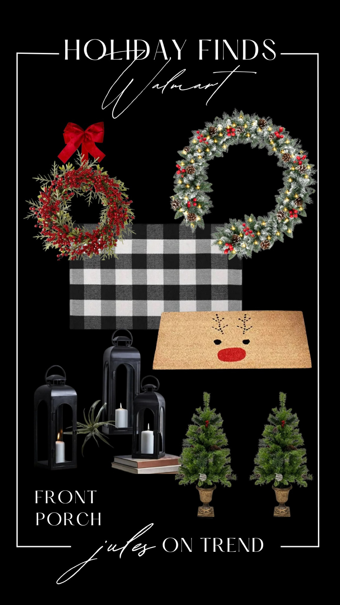 Affordable and cute Holiday Front Porch finds from Walmart.

#LTKHoliday #LTKFindsUnder50 #LTKSeasonal