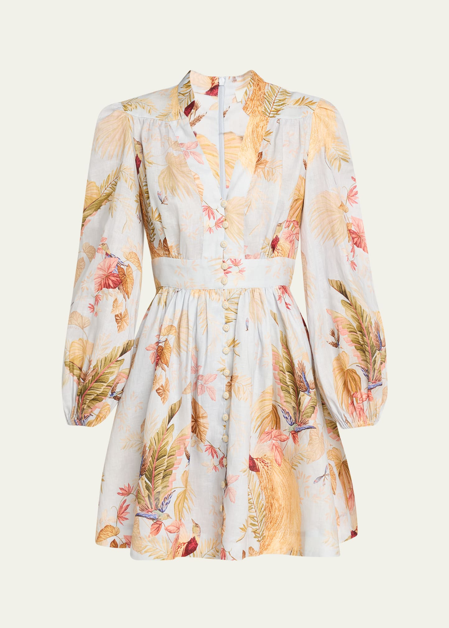 Zimmermann Ascension Plunge Mini Dress | Bergdorf Goodman