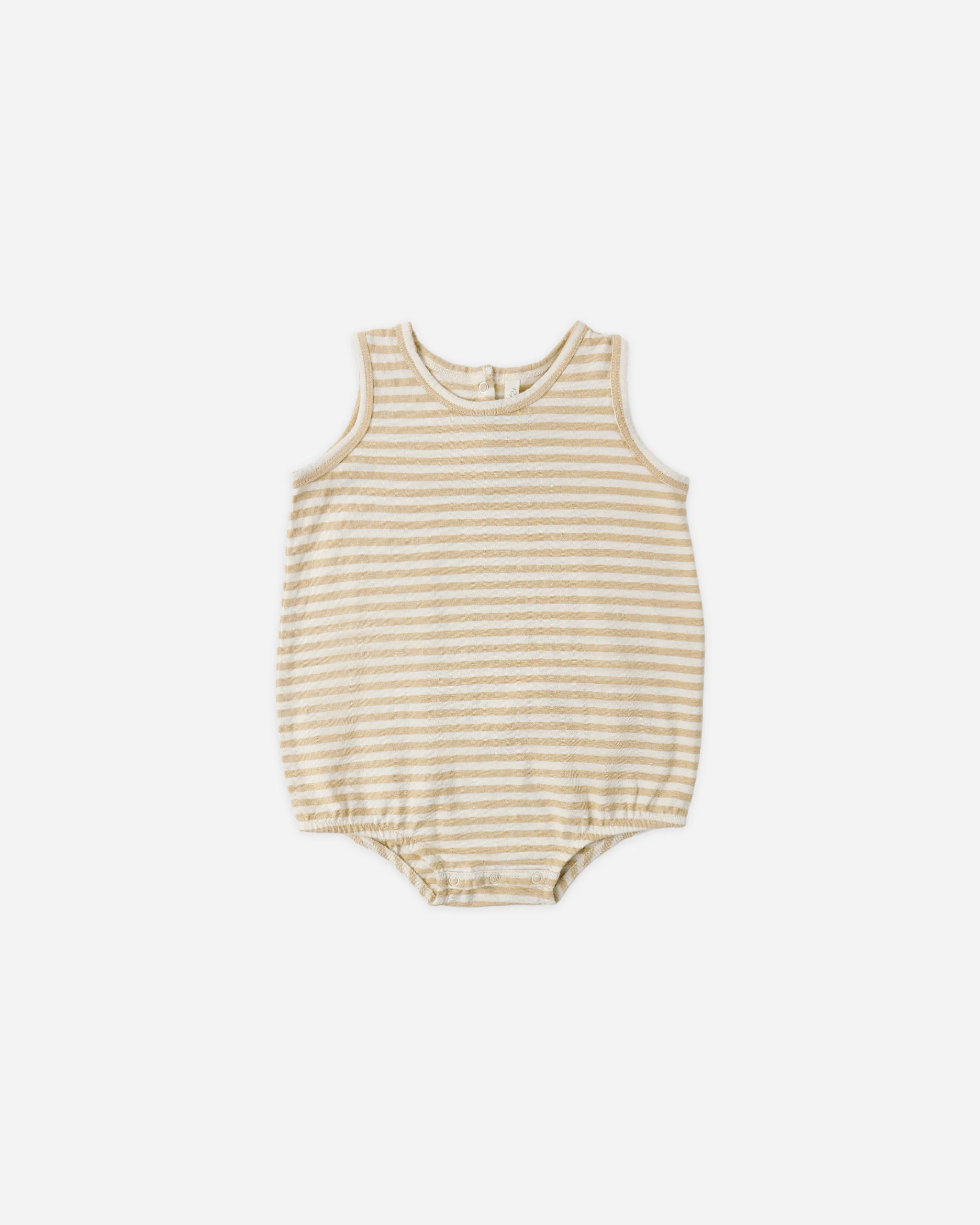 Bubble Onesie Butterscotch Stripe | Rylee + Cru