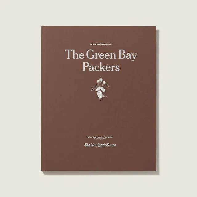 New York Times Custom Football Book, Green Bay Packers | UncommonGoods