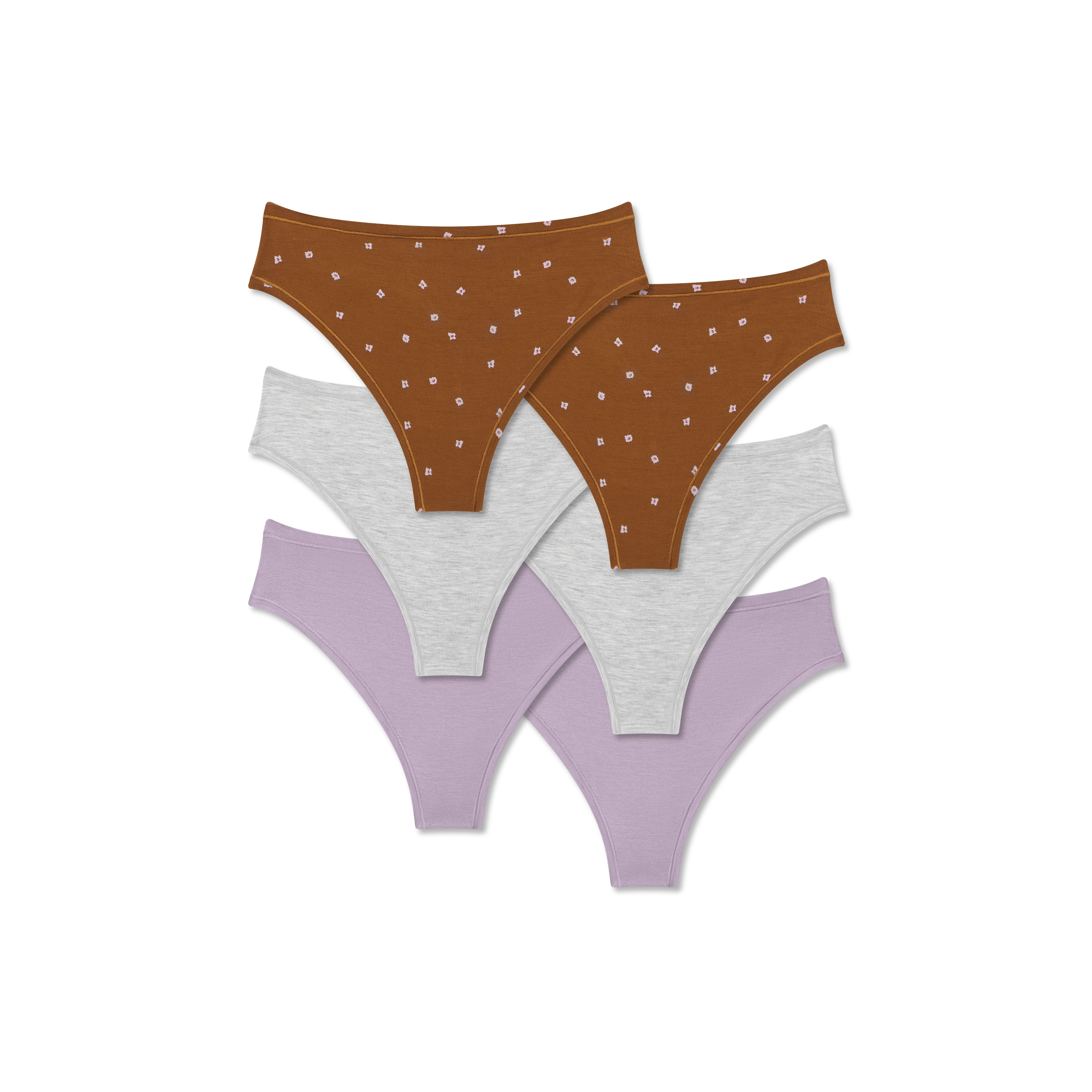 Women's Super Soft Thong Underwear 6-Pack - Fashion Pack - Medium - Tencel� Modal X Micro/Elastane - Bombas | Bombas