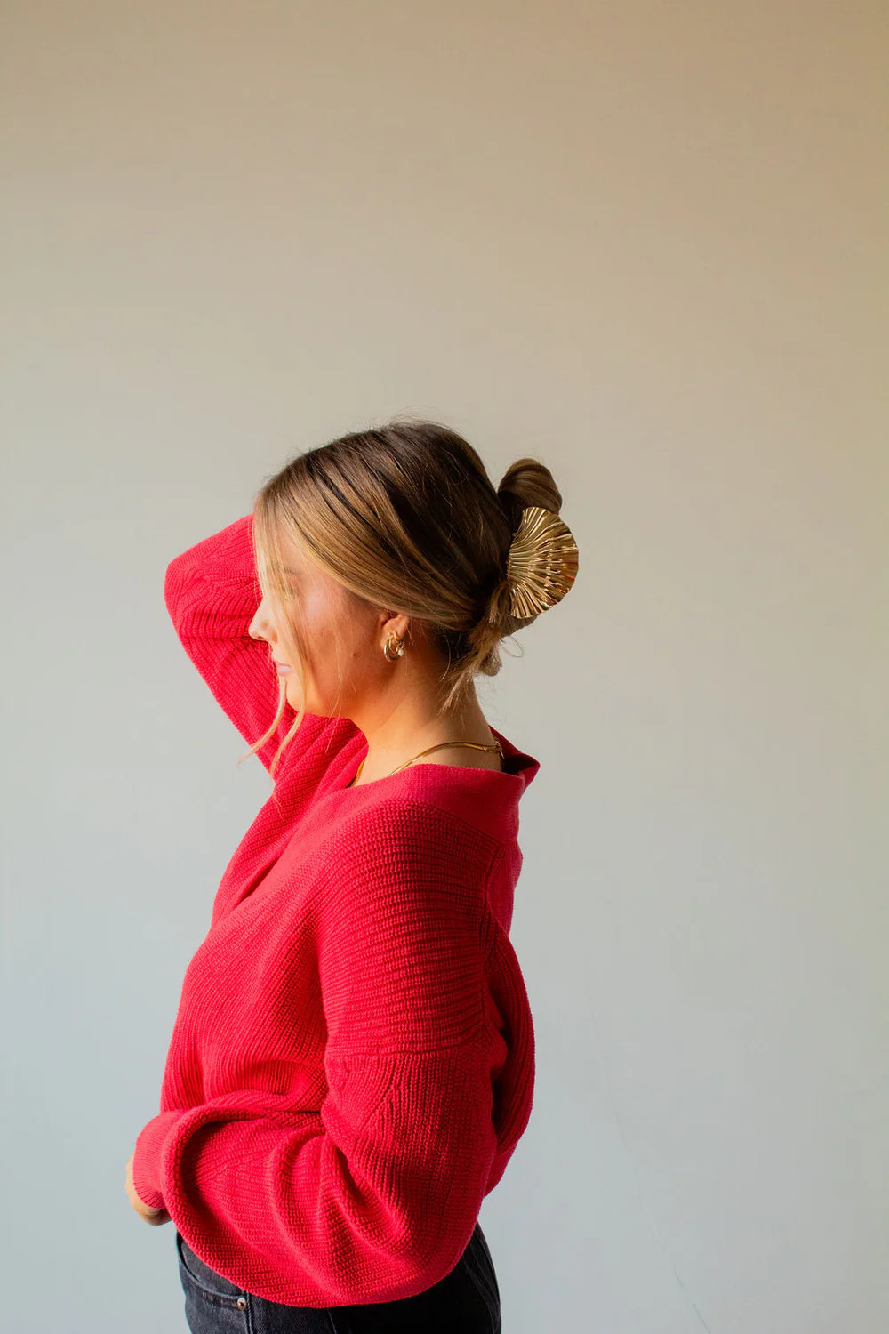 Large Gold Seashell Claw Clip | Shop Andi