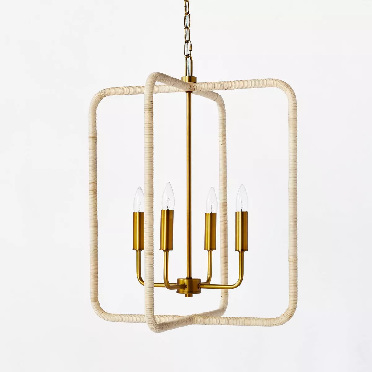 Rattan Lantern Ceiling Pendant Brass - Threshold™ designed with Studio McGee | Target