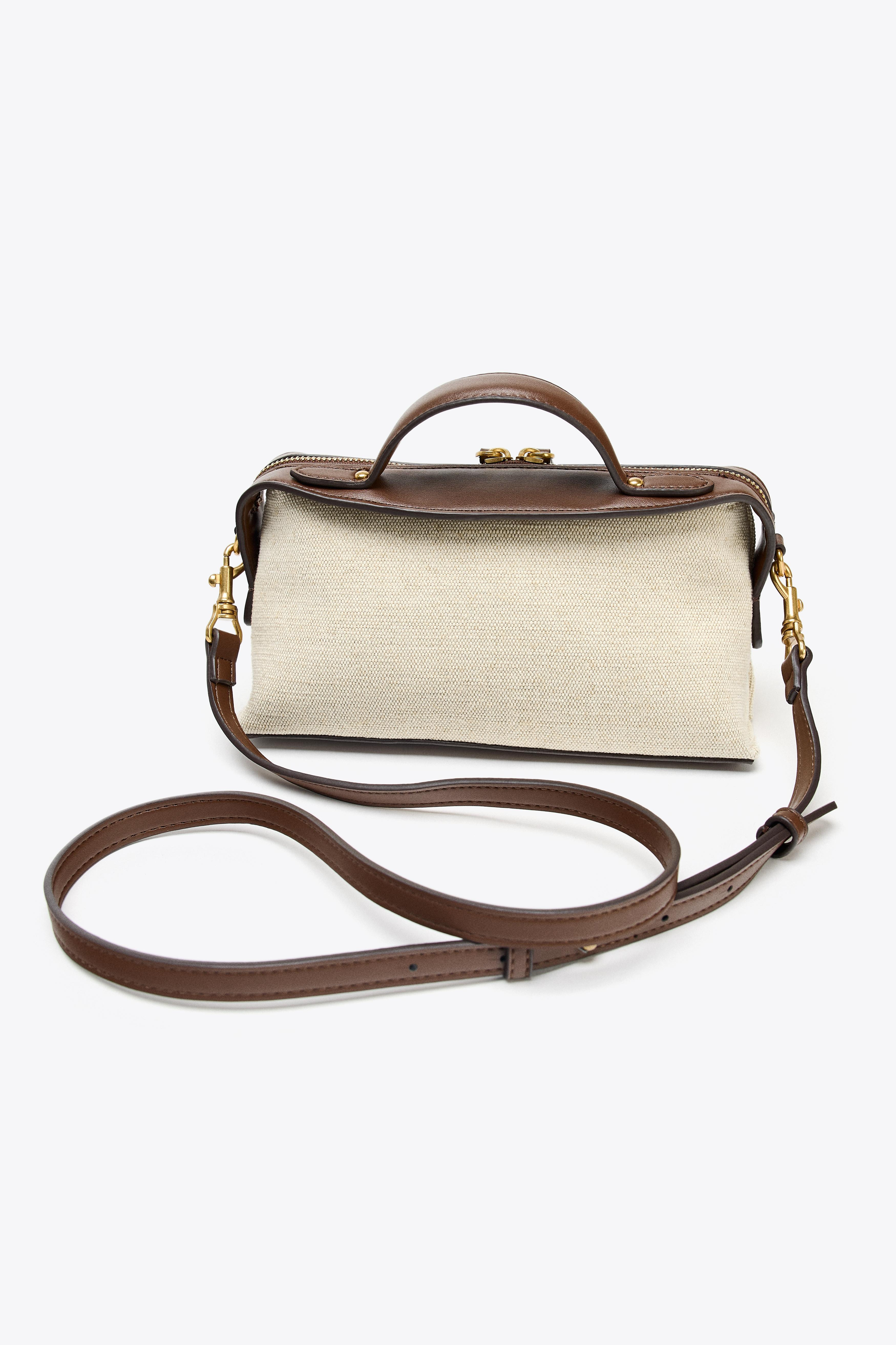 OBLONG CANVAS CITY BAG | Zara US