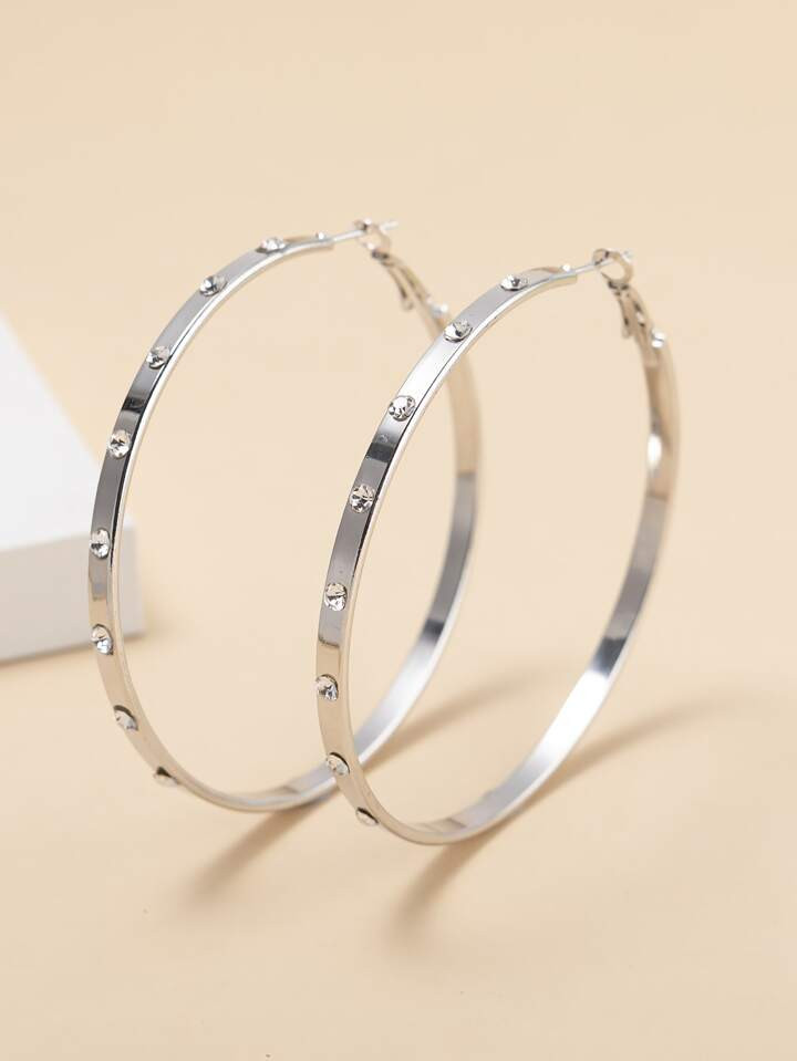 Oorringen met strass decor | SHEIN