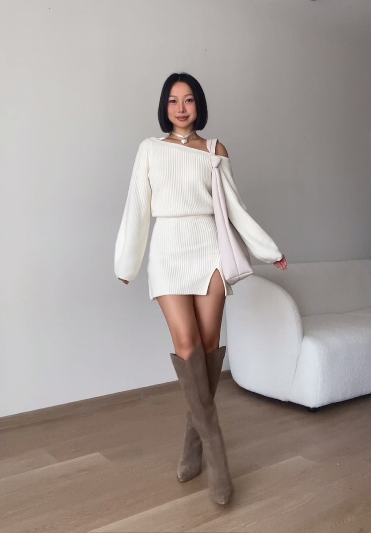 sweater dress + boots combo 👢🤍

#LTKFallSale #LTKFindsUnder100