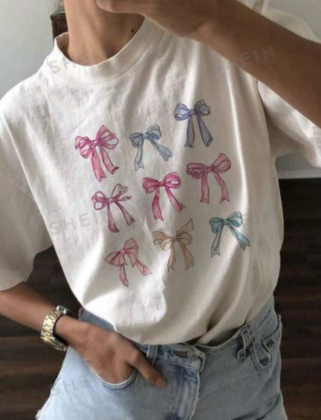 I love this cute white tee with all colors of bows on it. Makes for the prettiest and most girly t shirtt 

#LTKFindsUnder100 #LTKFindsUnder50 #LTKStyleTip