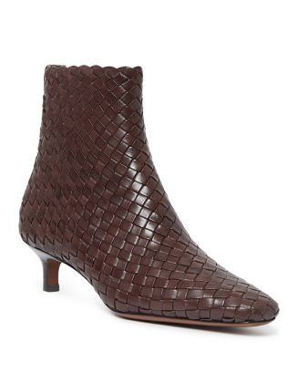 Women's Woven Leather Ankle Boots | Bloomingdale's (US)