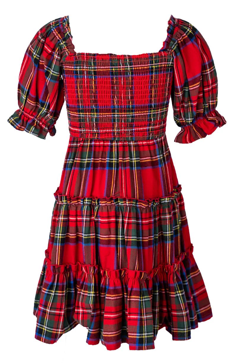 Mini Madeline Dress in Holiday Plaid | Ivy City Co