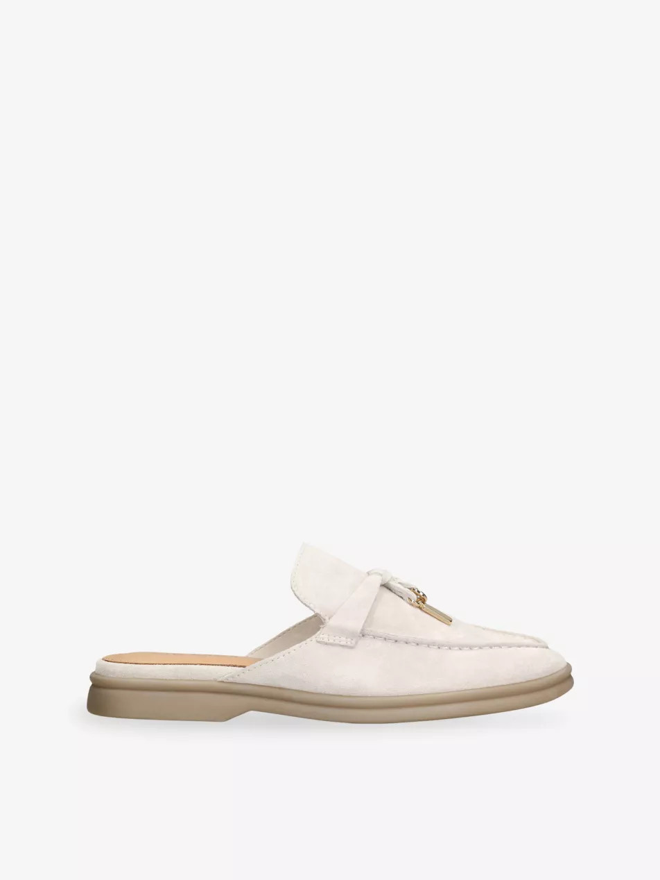 Patrizia Suede Backless Loafers | Selfridges