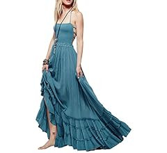 R.Vivimos Womens Summer Cotton Sexy Backless Long Dresses | Amazon (US)