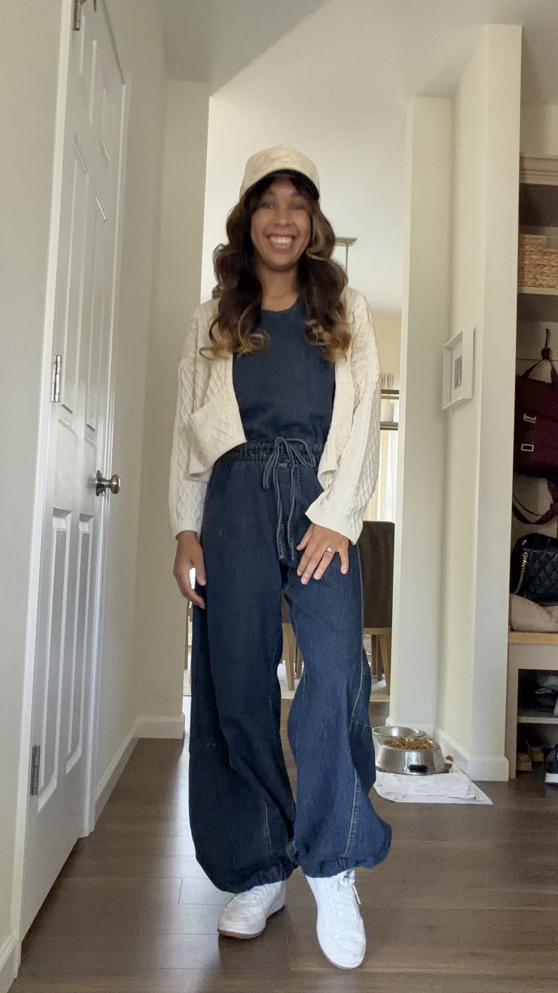 Casual spring outfit | denim jumper | denim romper | Abercrombie | mom outfit | denim outfit | spring style 

#LTKmomlife #LTKootd