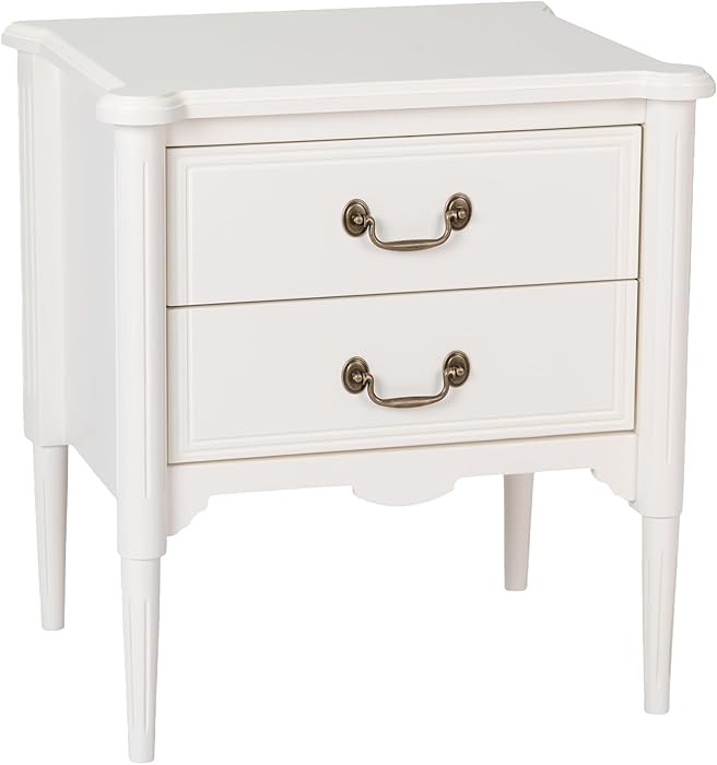 Design House Oxford End Table with Drawers, Antique White, 25.5 in H x 23.6 in W x 19.7 in D, 228... | Amazon (US)