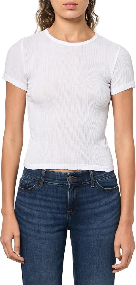 Velvet by Graham & Spencer Womens Enati Pointelle T-Shirt | Amazon (US)