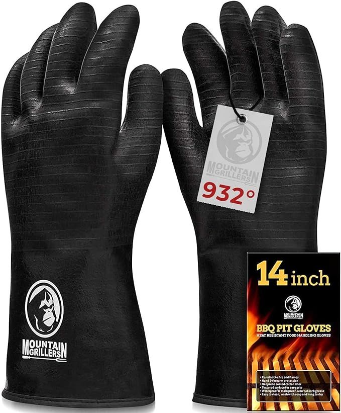 Extreme Heat Resistant Gloves for Grill BBQ - High Temperature Fire Pit Grill Gloves - Barbecue C... | Amazon (US)