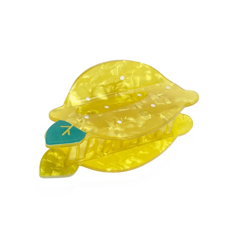 No Boundaries Lemon Hair Claw Clip, Women's | Walmart (US)
